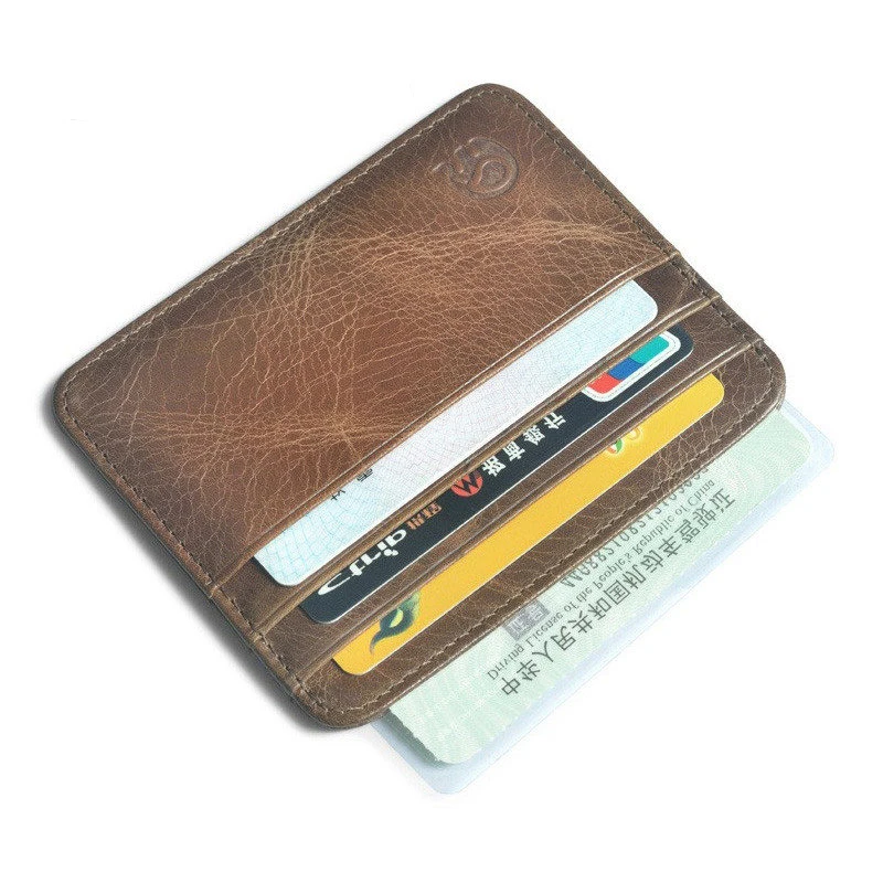 Vintage Men Women Thin Credit Bank Card Holder Cow Leather Solid Pasjeshouder Driver License Protection Coin Soft Porta Tarjeta
Vintage Men Women Thin Credit Bank Card Holder Cow Leather Solid Pasjeshouder Driver License Protection Coin Soft Porta Tarjeta