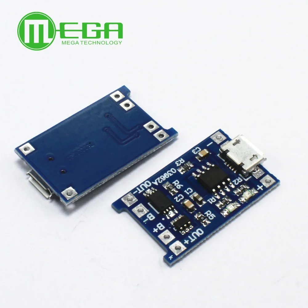 5pcs 5V 1A Micro USB 18650 Lithium Battery Charging Board Charger Module+Protection Dual Functions
5pcs 5V 1A Micro USB 18650 Lithium Battery Charging Board Charger Module+Protection Dual Functions