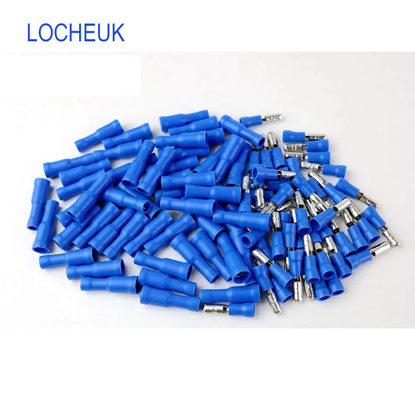 100Pair blue FRD2-156 FRD2.5-156 Male Female Bullet Insulated Connector Crimp Terminals Wiring Cable Plug MPD2-156 MPD2.5-156
100Pair blue FRD2-156 FRD2.5-156 Male Female Bullet Insulated Connector Crimp Terminals Wiring Cable Plug MPD2-156 MPD2.5-156