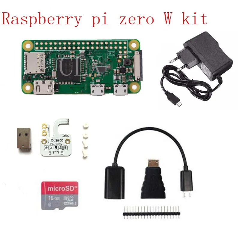 Raspberry Pi Zero W+16GB card+Multifunction USB plug +HDMI adapter+ GPIO Header+OTG Cable+ power free shipping
Raspberry Pi Zero W+16GB card+Multifunction USB plug +HDMI adapter+ GPIO Header+OTG Cable+ power free shipping