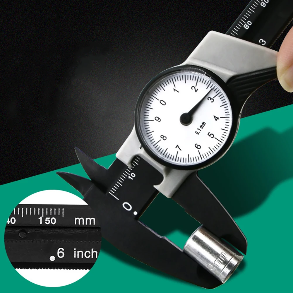 0-150mm Measuring Tool Ruler Durable Woodworking Portable Vernier Caliper With Dial Precision Metric Imperial Shockproof Plastic
0-150mm Measuring Tool Ruler Durable Woodworking Portable Vernier Caliper With Dial Precision Metric Imperial Shockproof Plastic