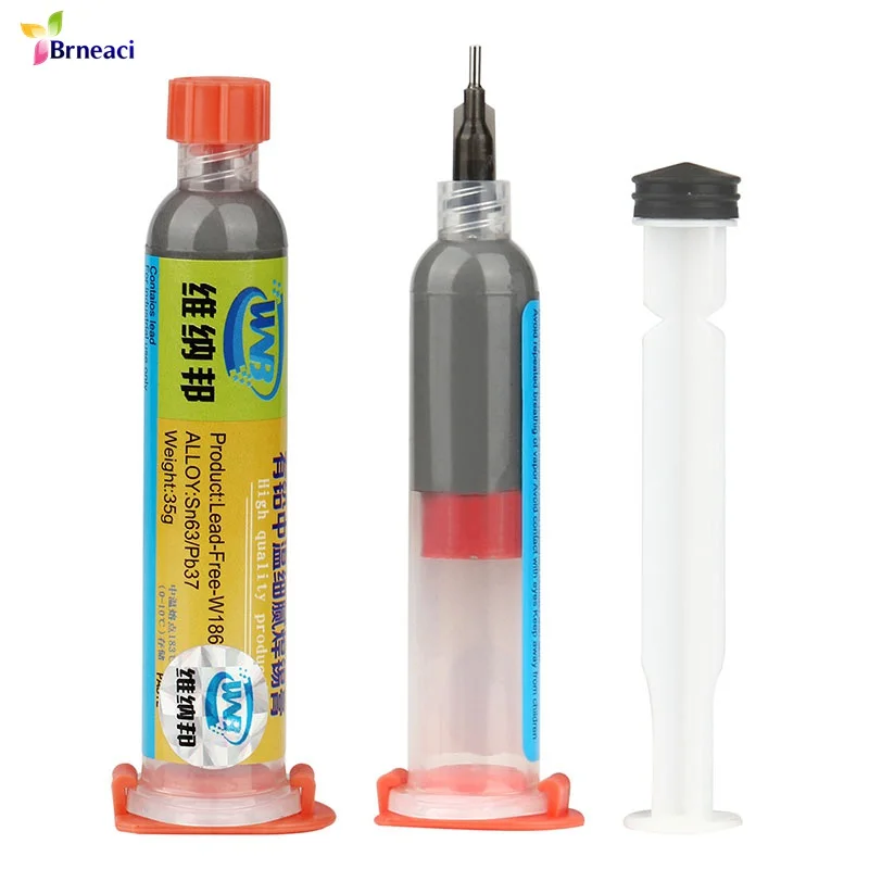 Syringe High Quality Solder Paste Tin Paste Flux Sn63/Pb37 Plant Tin Welding Mobile Phone Repair Industry For Soldering Iron
Syringe High Quality Solder Paste Tin Paste Flux Sn63/Pb37 Plant Tin Welding Mobile Phone Repair Industry For Soldering Iron