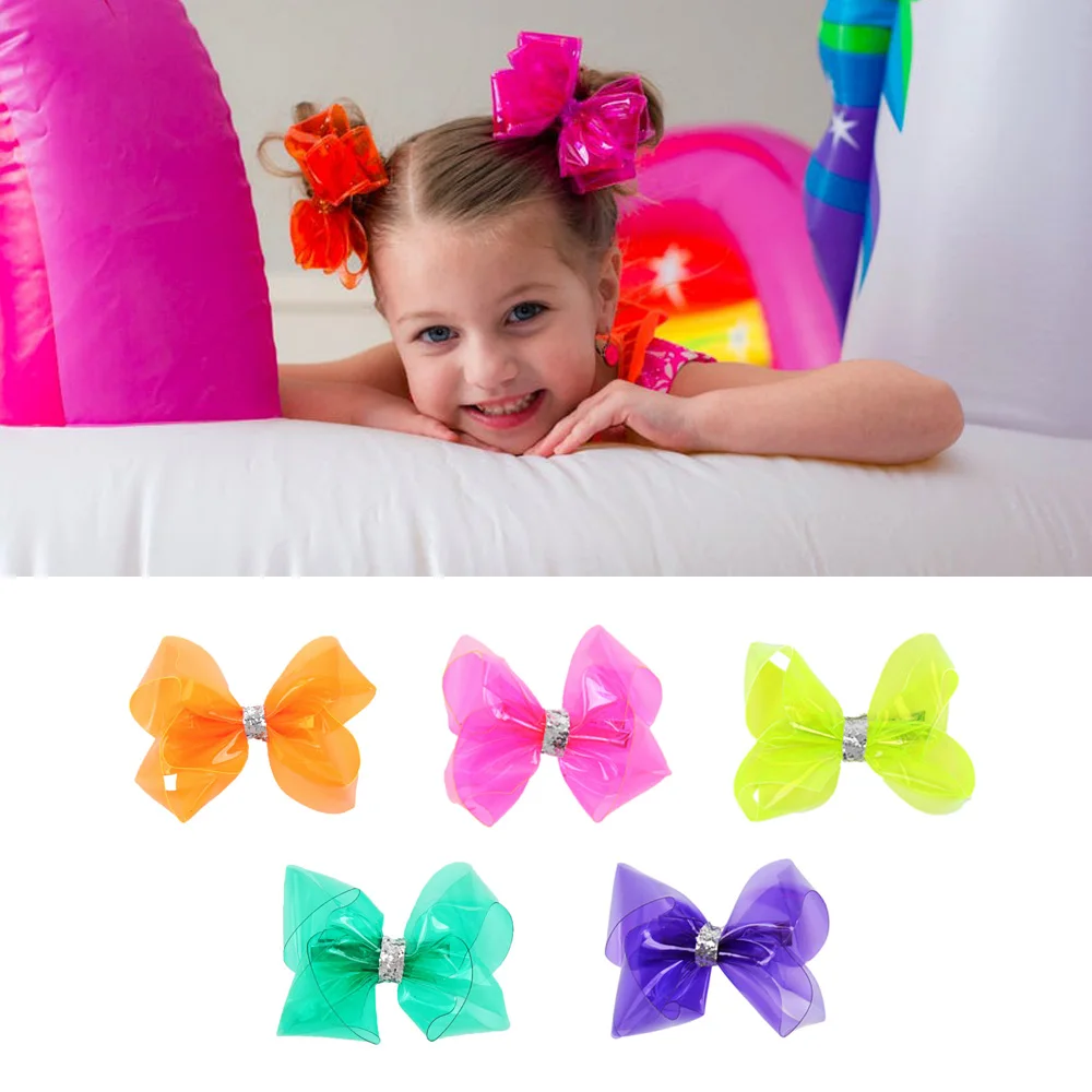 AHB Fashion 4 Inch Jelly Bows Waterproof Hair Bows for Girls Glitter Knot Summer Party Swim Pool Bow Clips Kids Hair Accessories
AHB Fashion 4 Inch Jelly Bows Waterproof Hair Bows for Girls Glitter Knot Summer Party Swim Pool Bow Clips Kids Hair Accessories