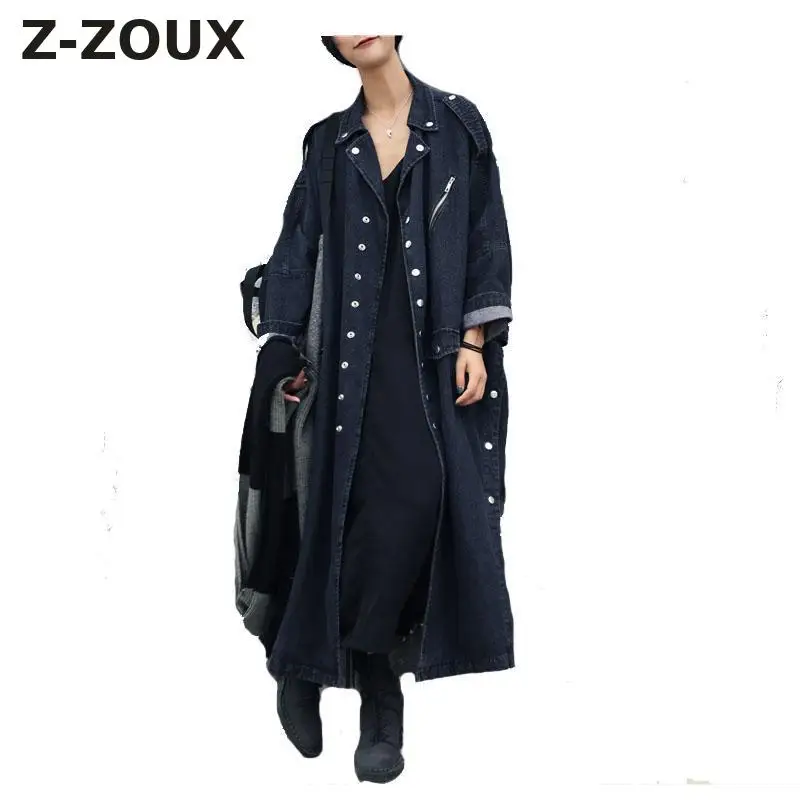 Z-ZOUX Women Trenchcoat Denim Coat Loose Jeans Long Coat Oversize Split Windbreaker Female Overcoat Winter Autumn Trench Coats
Z-ZOUX Women Trenchcoat Denim Coat Loose Jeans Long Coat Oversize Split Windbreaker Female Overcoat Winter Autumn Trench Coats