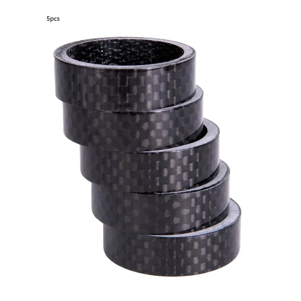 5PCS/SET Durable Ultra-Light Carbon fiber Bicycle Washer Mountain Road Bike Washers Spacer Gasket Fork Headset Parts
5PCS/SET Durable Ultra-Light Carbon fiber Bicycle Washer Mountain Road Bike Washers Spacer Gasket Fork Headset Parts