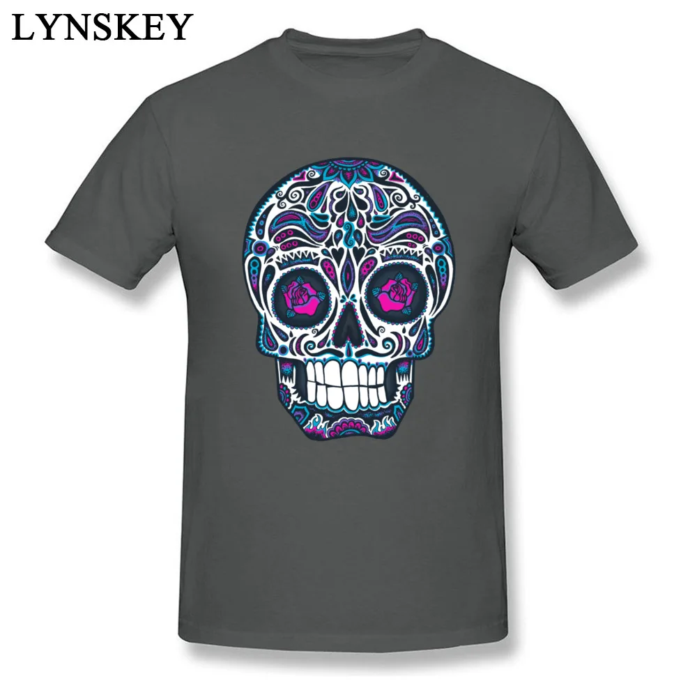 Cotton Boy Short Sleeve T Shirt Design Tops Shirt Cute Geek O Neck Tee Shirt Calavera IV Neon Calavera IV Neon carbon