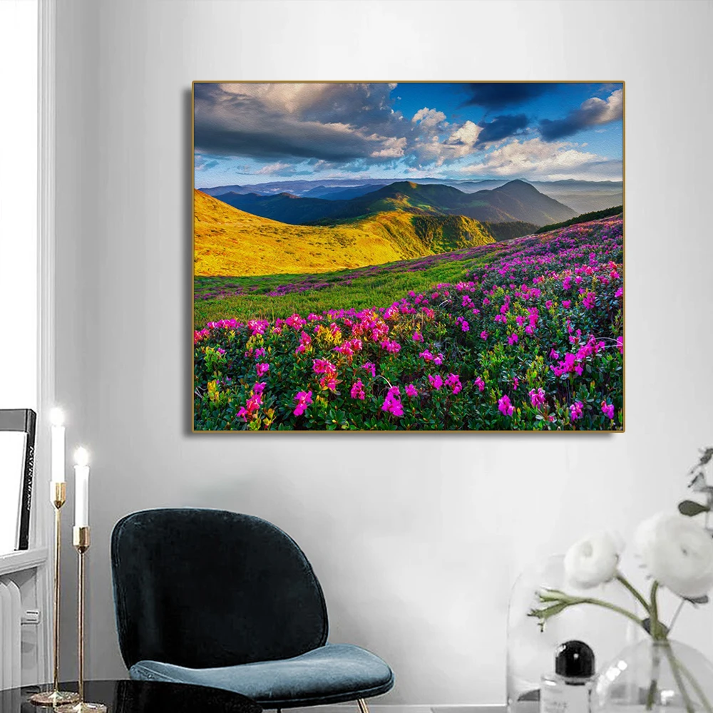 Flower Field Landscape Scenery Wall Art Canvas Painting Calligraphy Poster Print Decorative Picture for Living Room Home Decor
Flower Field Landscape Scenery Wall Art Canvas Painting Calligraphy Poster Print Decorative Picture for Living Room Home Decor