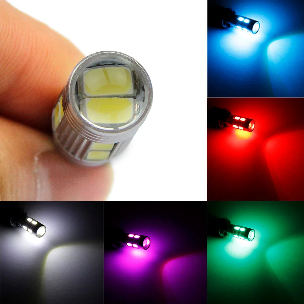 

kongyide car light Car Auto LED T10 194 W5W Canbus 10 SMD 5630 5730 LED Light Bulb Car Side Wedge Light dome festoon