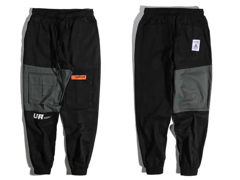 Patchwork Pockets Cargo Harem Pants 1
