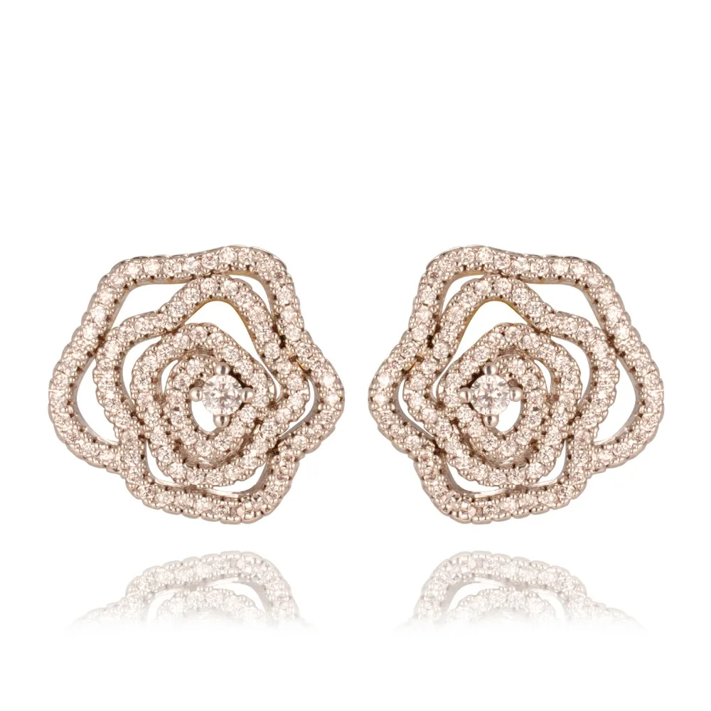 GrayBirds High Quality Plant Flower Rose Stud Earrings Rhodium Plated With AAA CZ For Fashion Girls QTE046
GrayBirds High Quality Plant Flower Rose Stud Earrings Rhodium Plated With AAA CZ For Fashion Girls QTE046