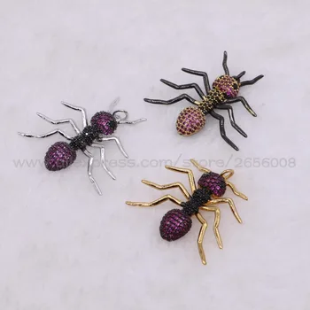 8Pcs High quality Cute Tiny insect micro pave CZ metal insect pendant Mix color lifelike Ant charms jewelry pendant 2691
8Pcs High quality Cute Tiny insect micro pave CZ metal insect pendant Mix color lifelike Ant charms jewelry pendant 2691