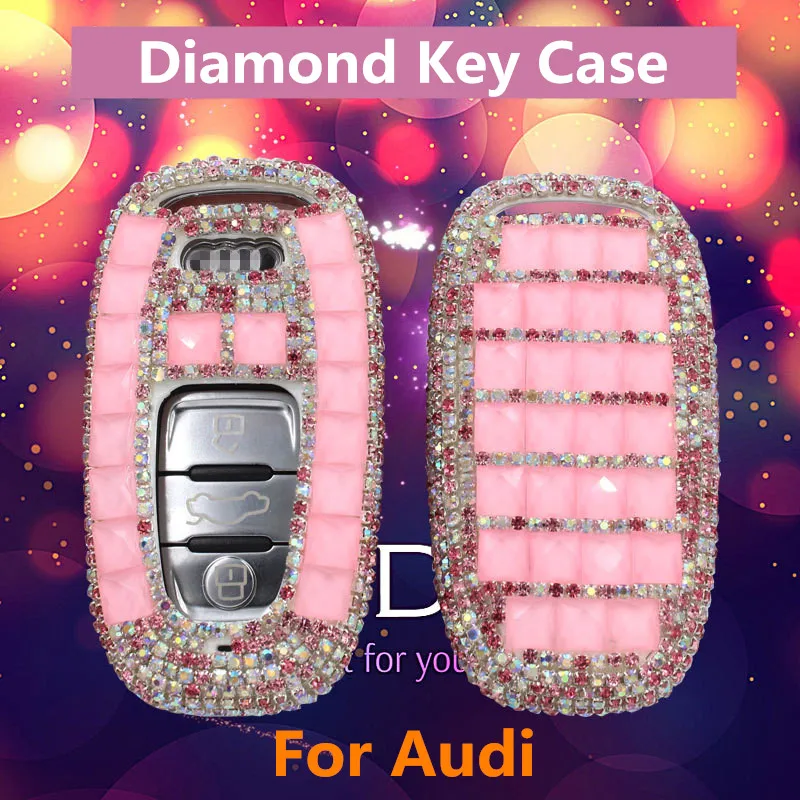 Handmade Female Luxury Diamond Decoration Car Key Case Cover for Audi B8 B7 B6 A4 A5 A6 A7 A8 Q5 Q7 R8 TT Auto Key Chain Ring
Handmade Female Luxury Diamond Decoration Car Key Case Cover for Audi B8 B7 B6 A4 A5 A6 A7 A8 Q5 Q7 R8 TT Auto Key Chain Ring