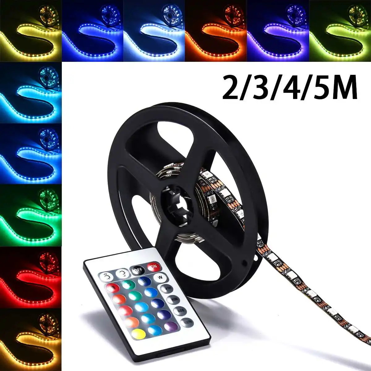 Smuxi 5V 5050 60SMD/M RGB LED Strip Light Bar TV Back Lighting Kit+USB Remote Control 0.5/1/2/3/4/5M Chose IP20
Smuxi 5V 5050 60SMD/M RGB LED Strip Light Bar TV Back Lighting Kit+USB Remote Control 0.5/1/2/3/4/5M Chose IP20