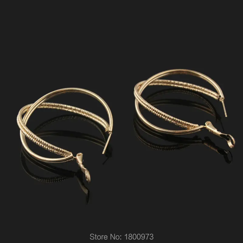 Hot Sale Fashion Two Circle Earrings Rose Gold Color Big Hoop Earring For Women Gift Jewelry Female Earrings
Hot Sale Fashion Two Circle Earrings Rose Gold Color Big Hoop Earring For Women Gift Jewelry Female Earrings