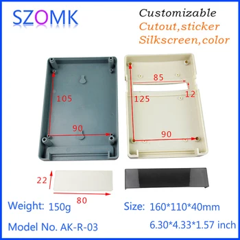 10 pcs, 160*110*40mm szomk access reader plastic box for power supply instrument housing abs plastic case for electronic device 
10 pcs, 160*110*40mm szomk access reader plastic box for power supply instrument housing abs plastic case for electronic device