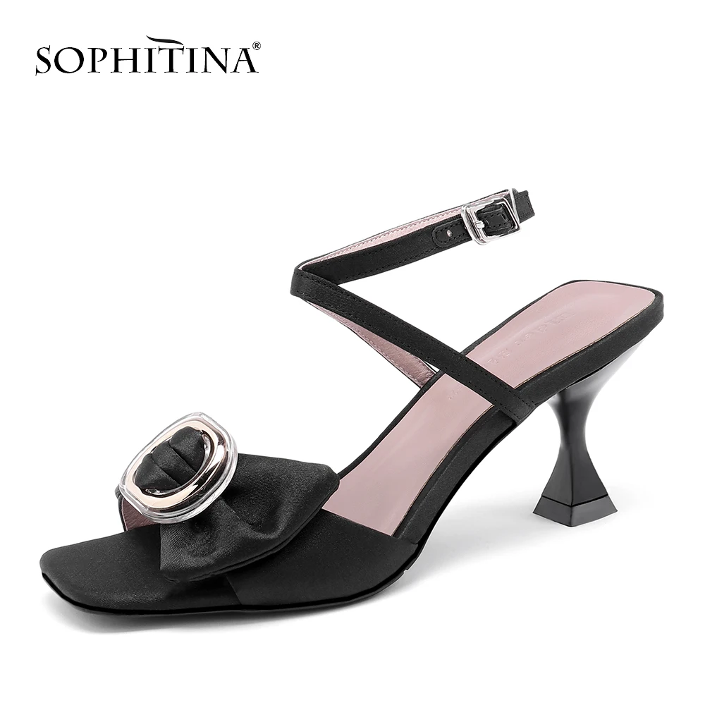 Фото SOPHITINA/Дизайнерские босоножки с цветочным узором элегантная женская обувь ручной