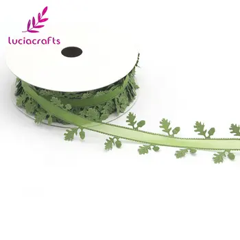 Lucia crafts 1roll/lot(10m/20m) 40mm Leaves Vine Garlands Ribbons Sew On Fabric Lace Trim Ribbon DIY Handmade Materials Q0606 
Lucia crafts 1roll/lot(10m/20m) 40mm Leaves Vine Garlands Ribbons Sew On Fabric Lace Trim Ribbon DIY Handmade Materials Q0606