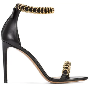 Metal Chain Women Sandals Summer Shoes High Heels Black Leather Sexy Ladies Shoes Zipper Sandals Party Wedding Shoes Woman 2019
Metal Chain Women Sandals Summer Shoes High Heels Black Leather Sexy Ladies Shoes Zipper Sandals Party Wedding Shoes Woman 2019