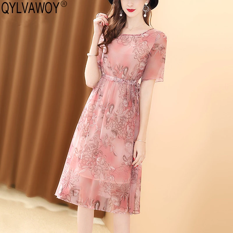 Summer 100% Silk Dress Women Clothes Vintage Korean Floral Midi Women Dress Elegant Ladies Dresses Vestidos 2019 MS-D19224377
Summer 100% Silk Dress Women Clothes Vintage Korean Floral Midi Women Dress Elegant Ladies Dresses Vestidos 2019 MS-D19224377