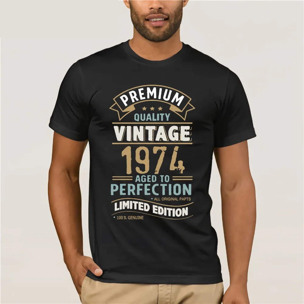 New Vintage Year 1974 - Limited Edition 43rd Birthday Men's Funny T-Shirt 43 Year Old T Shirt Summer Tops Tees Shirt Free Shirt
New Vintage Year 1974 - Limited Edition 43rd Birthday Men's Funny T-Shirt 43 Year Old T Shirt Summer Tops Tees Shirt Free Shirt
