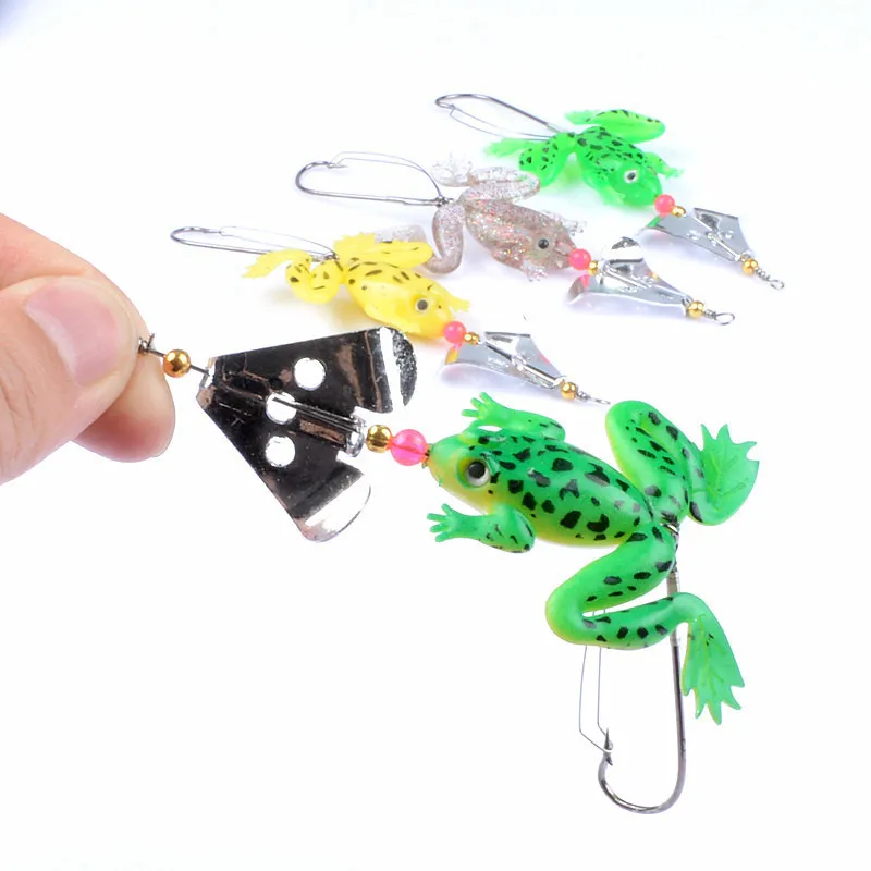 1Pcs 8cm/6.2g Soft Frog Fishing Lure Anti-Hanging Metal Spinner Frog Baits Artificial Isca Wobblers Tackle For Outdoor Fishing
1Pcs 8cm/6.2g Soft Frog Fishing Lure Anti-Hanging Metal Spinner Frog Baits Artificial Isca Wobblers Tackle For Outdoor Fishing