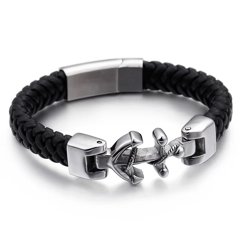 New simple retro anchor leather bracelet bracelets Punk wind and multi-layer bracelet magic bracelet
New simple retro anchor leather bracelet bracelets Punk wind and multi-layer bracelet magic bracelet