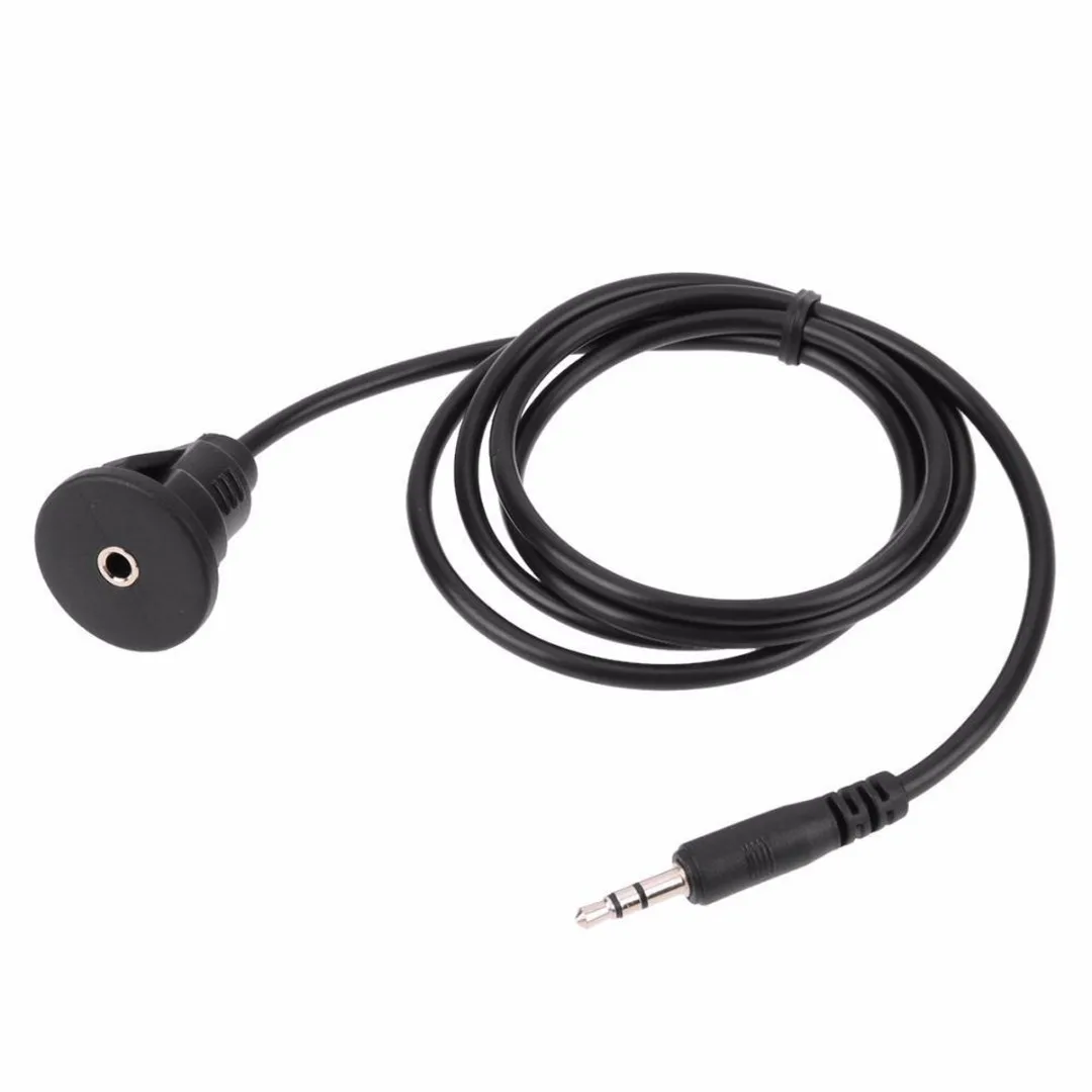 Mayitr 1M 3.5mm Male to Female AUX Extension Cable Waterproof Car Dash Flush Mount Aux Cable + Bracket for Boat Bike Trailer
Mayitr 1M 3.5mm Male to Female AUX Extension Cable Waterproof Car Dash Flush Mount Aux Cable + Bracket for Boat Bike Trailer