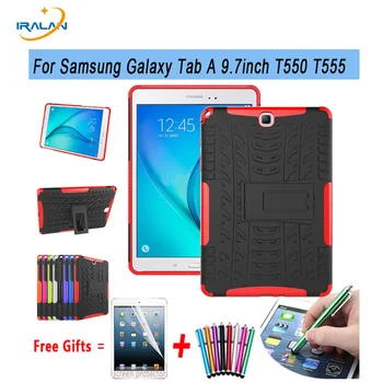 Case For SAMSUNG Galaxy Tab A 9.7" inch Tablet SM-T555 T550 555 550 Hybrid Stand Hard Silicone Rubber Armor Case Cover gift 3in1
Case For SAMSUNG Galaxy Tab A 9.7" inch Tablet SM-T555 T550 555 550 Hybrid Stand Hard Silicone Rubber Armor Case Cover gift 3in1