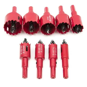 THGS M42 Hss Hole Saw Set, 9pcs 16-38mm Heavy Duty Hole Saw Tooth Cutting Opener Drill Bit For Wood Aluminum Iron Sheet Pipe P
THGS M42 Hss Hole Saw Set, 9pcs 16-38mm Heavy Duty Hole Saw Tooth Cutting Opener Drill Bit For Wood Aluminum Iron Sheet Pipe P