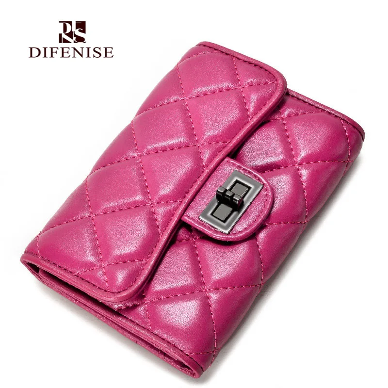 Difenise Sheepskin Genuine Leather Wallets Lady Plaid Mini wallets women Luxury short wallet with Gift Box
Difenise Sheepskin Genuine Leather Wallets Lady Plaid Mini wallets women Luxury short wallet with Gift Box