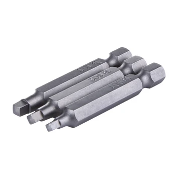 3Pcs 50Mm 1/4 Inch Hex Square Bits Square Head Screwdriver Bits S2 Alloy Steel Magnetic Screwdriver Bits Set Hand Tools
3Pcs 50Mm 1/4 Inch Hex Square Bits Square Head Screwdriver Bits S2 Alloy Steel Magnetic Screwdriver Bits Set Hand Tools