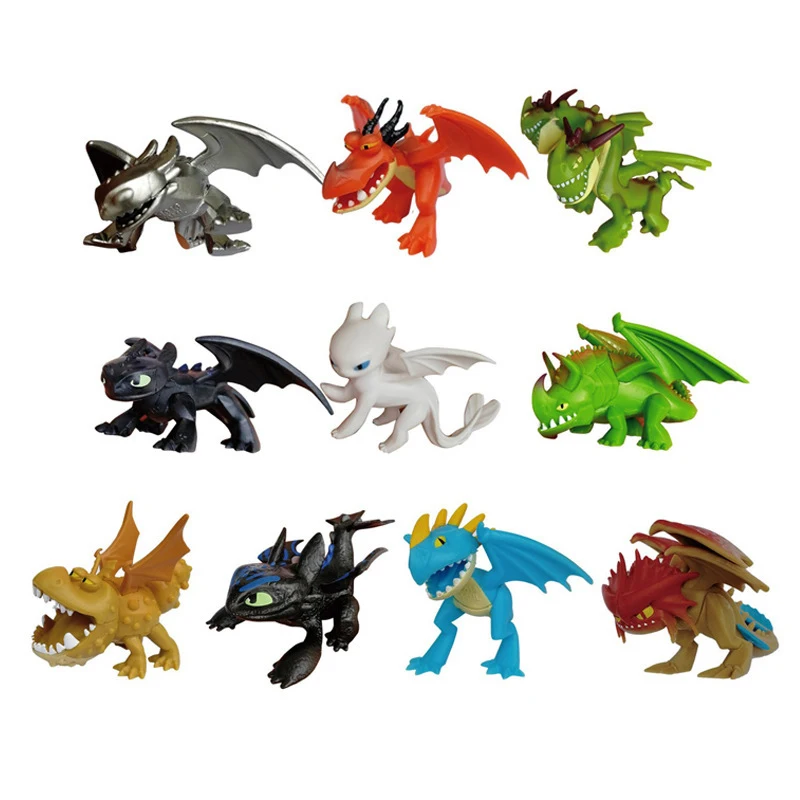 NEW 10PCS How to train your dragon 3 light fury Toothless Action figure Light Fury Toothless Toys For Children Birthday Gifts
NEW 10PCS How to train your dragon 3 light fury Toothless Action figure Light Fury Toothless Toys For Children Birthday Gifts