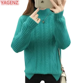 YAGENZ Half-turtleneck Sweater Coats Women Students Pullovers Knit Tops Fashion Warm Thread pattern Autumn Winter Coat Women 797
YAGENZ Half-turtleneck Sweater Coats Women Students Pullovers Knit Tops Fashion Warm Thread pattern Autumn Winter Coat Women 797
