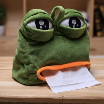 Creative Sad Frog Feels Bad Man Tissue Box Cover Paper Dispenser Tissues Case Home Decoration Funny Plush Toys Gift 20*21cm
Creative Sad Frog Feels Bad Man Tissue Box Cover Paper Dispenser Tissues Case Home Decoration Funny Plush Toys Gift 20*21cm