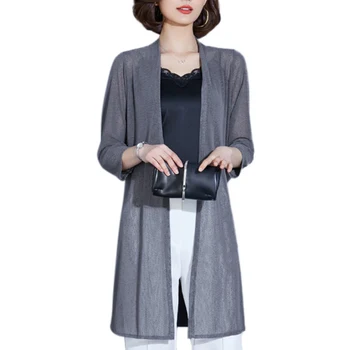 Womens Casual Long Sleeve Open Front Cardigan Sweater Transparent Cardigan Shawl Top Mesh Blouse
Womens Casual Long Sleeve Open Front Cardigan Sweater Transparent Cardigan Shawl Top Mesh Blouse