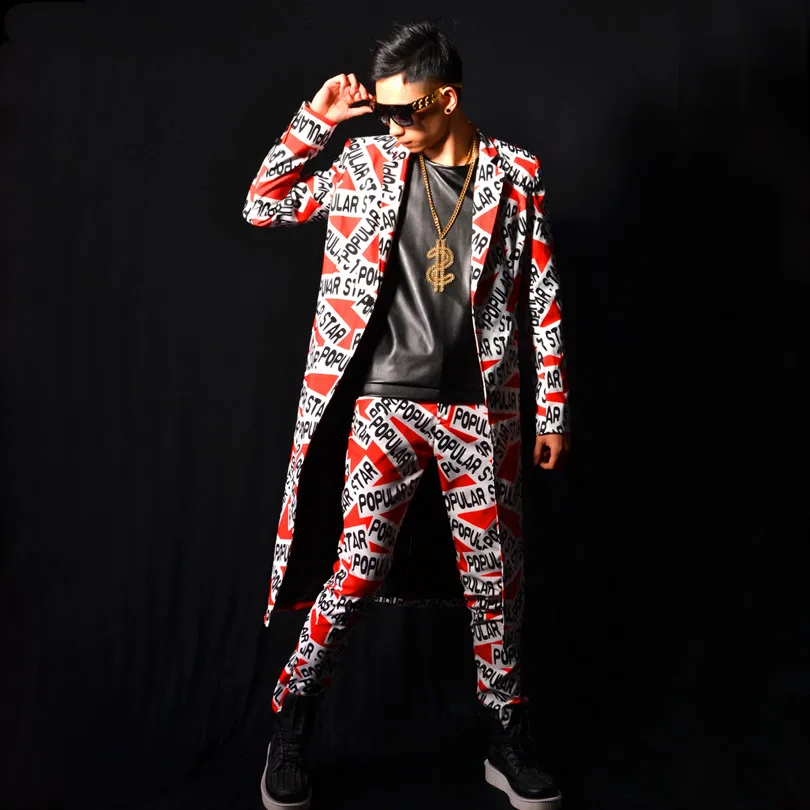 Men Stage Costumes 2PCS Suit Sets (jacket+pant) Custom Made Fashion Hip Hop Casual Blazer Suit Jacket Male Singer Dancer Suits
Men Stage Costumes 2PCS Suit Sets (jacket+pant) Custom Made Fashion Hip Hop Casual Blazer Suit Jacket Male Singer Dancer Suits