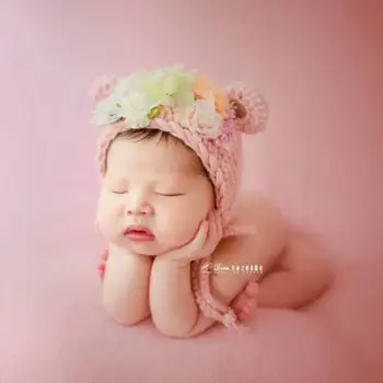 Newborn Baby Girl Bear Animal Floral Bonnet Cap Newborn Photography Props Baby Photo Props Newborn Infant Photo Hat Headdress
Newborn Baby Girl Bear Animal Floral Bonnet Cap Newborn Photography Props Baby Photo Props Newborn Infant Photo Hat Headdress