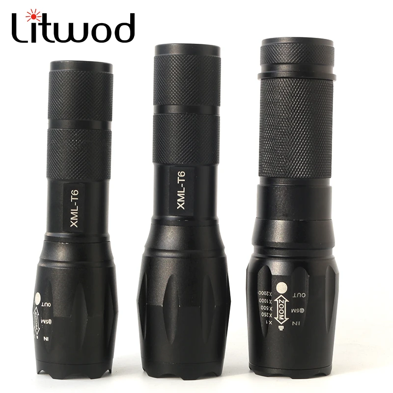 Litwod Z20A236 LED Flashlight 18650 26650 Torch Waterproof Flashlight XML t6 3000 lumen Zoomable Light
Litwod Z20A236 LED Flashlight 18650 26650 Torch Waterproof Flashlight XML t6 3000 lumen Zoomable Light