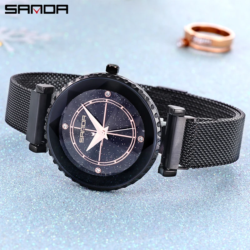 Sanda Luxury ladies Crystal Watch Women Dress Watch Fashion Rose Gold Quartz Watches Female Stainless Steel Wristwatches P1015
Sanda Luxury ladies Crystal Watch Women Dress Watch Fashion Rose Gold Quartz Watches Female Stainless Steel Wristwatches P1015