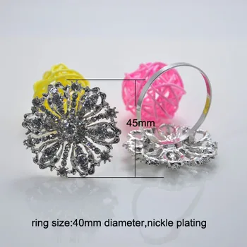 (L0280-ring) Free Shipping Wholesale 50pcs/lot Fashion round rhinestone napkin rings for wedding table decoration,nickle plating
(L0280-ring) Free Shipping Wholesale 50pcs/lot Fashion round rhinestone napkin rings for wedding table decoration,nickle plating
