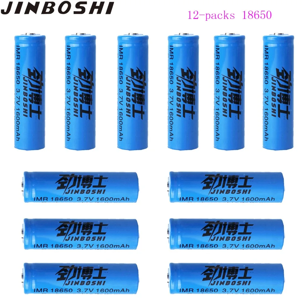 12pcs/lot 100% brand New Power Bank High capacity 18650 Accumulator Battery lithium ion 3.7v 1600mAh 18650 Protected Battery
12pcs/lot 100% brand New Power Bank High capacity 18650 Accumulator Battery lithium ion 3.7v 1600mAh 18650 Protected Battery