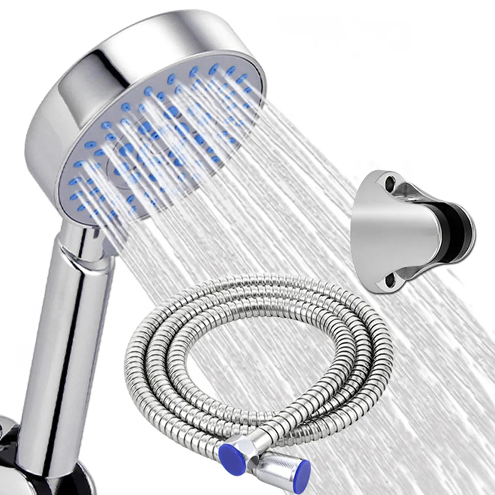Shower Head Water Saving High Pressurized 5 Mode Function Chrome Anti-limescale Shower Head Bathroom Hand Hold Shower Head Set
Shower Head Water Saving High Pressurized 5 Mode Function Chrome Anti-limescale Shower Head Bathroom Hand Hold Shower Head Set