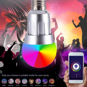 Smart WIFI LED Bulb RGB Multicolor LED Light Bulb12W Dimmable Phone Remote Control Compatible with Alexa Google Home Tmall Genie
Smart WIFI LED Bulb RGB Multicolor LED Light Bulb12W Dimmable Phone Remote Control Compatible with Alexa Google Home Tmall Genie