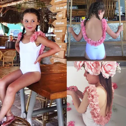 2018 New Kids Girl Flower One-Piece Swimwear Baby Girls 3D Floral Solid Backless Swimsuits Monokini Bikini Chidlren Beachwear
2018 New Kids Girl Flower One-Piece Swimwear Baby Girls 3D Floral Solid Backless Swimsuits Monokini Bikini Chidlren Beachwear