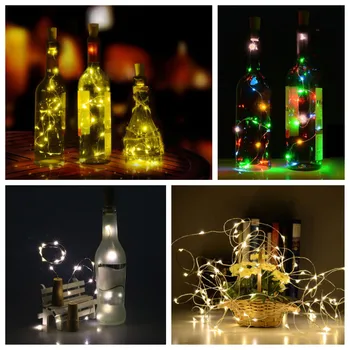 Hot Sale 2PCS 2M Solar Cork Wine Bottle Stopper Copper Wire String Lights Fairy Lamps Outdoor For Party Wedding Decoration #20
Hot Sale 2PCS 2M Solar Cork Wine Bottle Stopper Copper Wire String Lights Fairy Lamps Outdoor For Party Wedding Decoration #20