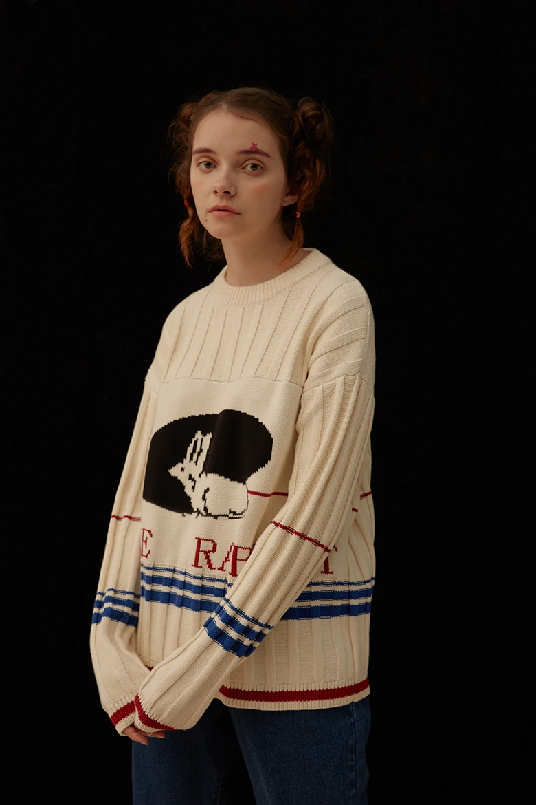 New Spring Vintage Sweaters Women Pullover Knit Top Original Fashion Cartoon Rabbit Beige Sweater 2017 Fashion High-quality
New Spring Vintage Sweaters Women Pullover Knit Top Original Fashion Cartoon Rabbit Beige Sweater 2017 Fashion High-quality