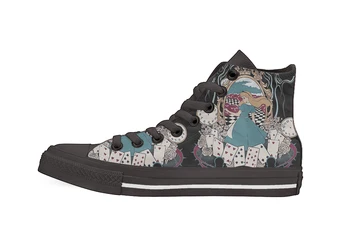 Alice Novelty Design High Top Canvas Custom Shoes flat Casual shoes Drop Shipping
Alice Novelty Design High Top Canvas Custom Shoes flat Casual shoes Drop Shipping