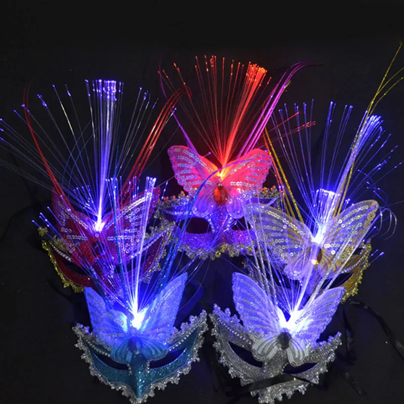 Women Girls Venetian Venice Glowing LED Masks Carnival Halloween Masquerade Butterfly Wedding Cosplay Costume Party Supplies
Women Girls Venetian Venice Glowing LED Masks Carnival Halloween Masquerade Butterfly Wedding Cosplay Costume Party Supplies