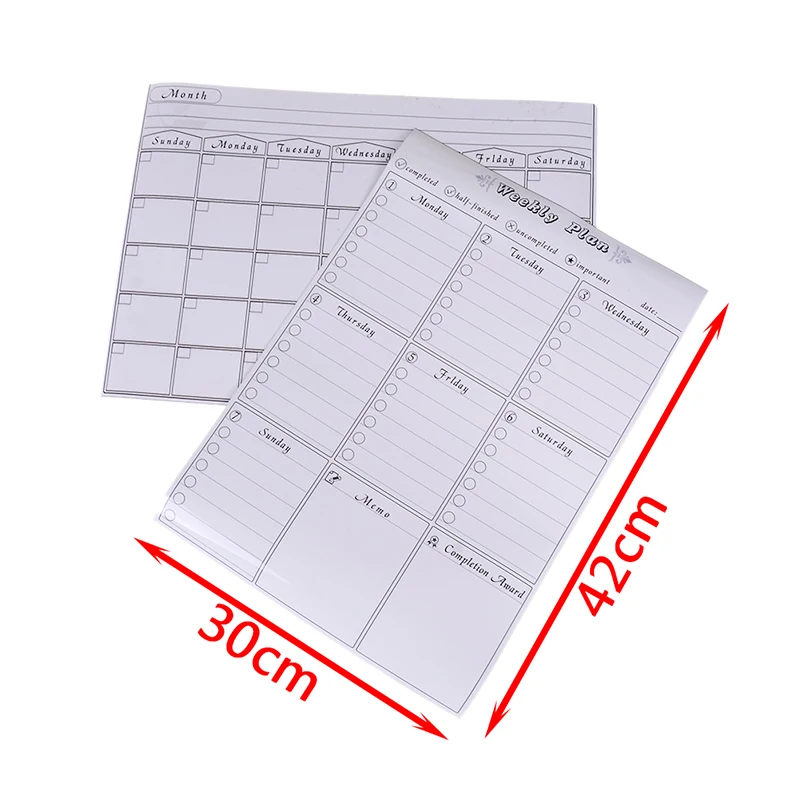 Reusable Magnetic Dry Erase Calendar Weekly Monthly Planner Whiteboard Board for Refrigerator Home Kichen Office Fridge 42x30cm
Reusable Magnetic Dry Erase Calendar Weekly Monthly Planner Whiteboard Board for Refrigerator Home Kichen Office Fridge 42x30cm