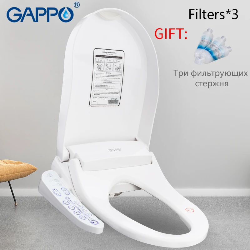 

GAPPO Toilet Seats Smart Bidet Toilet Seats Intelligent clean dry toilet cover Washlet Elongated Bidet Lid Cover Heated sits